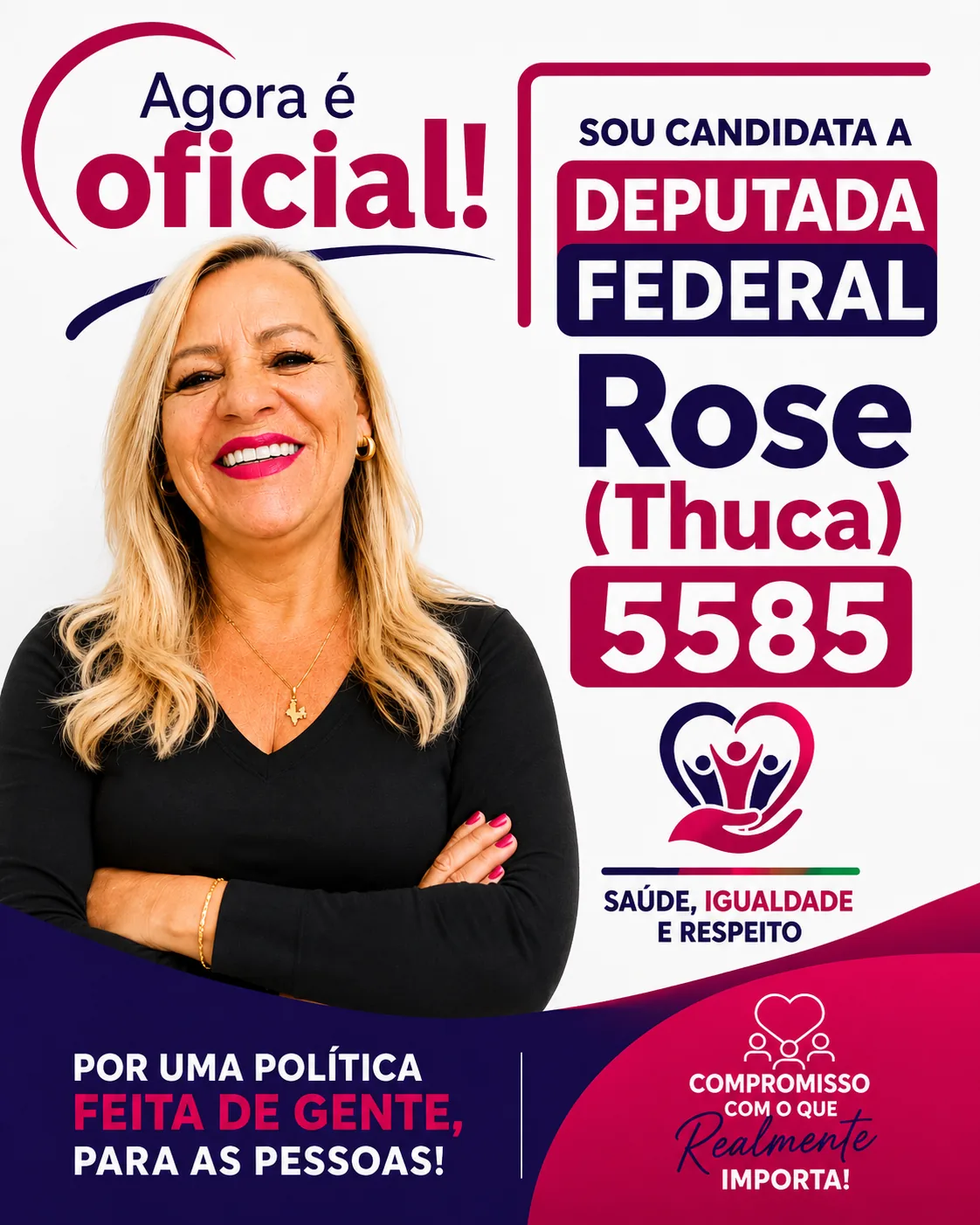 Material de campanha de Rose Thuca, candidata a deputada federal 5585